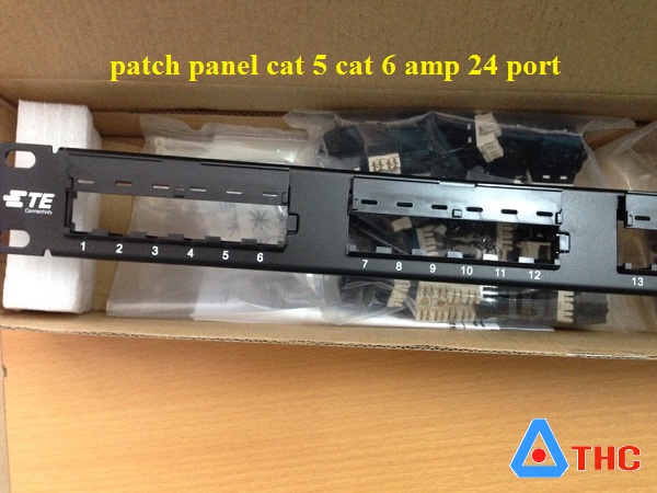 Patch Panel AMP 24 cổng cat6 nhân rời